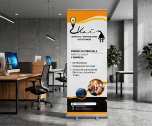 Pendón Roll Screen 90x200 cm